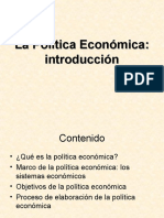Intro Política Económica
