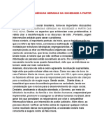 Tema - AS CONSEQUÊNCIAS GERADAS NA SOCIEDADE A PARTIR DAS FAKE NEWS