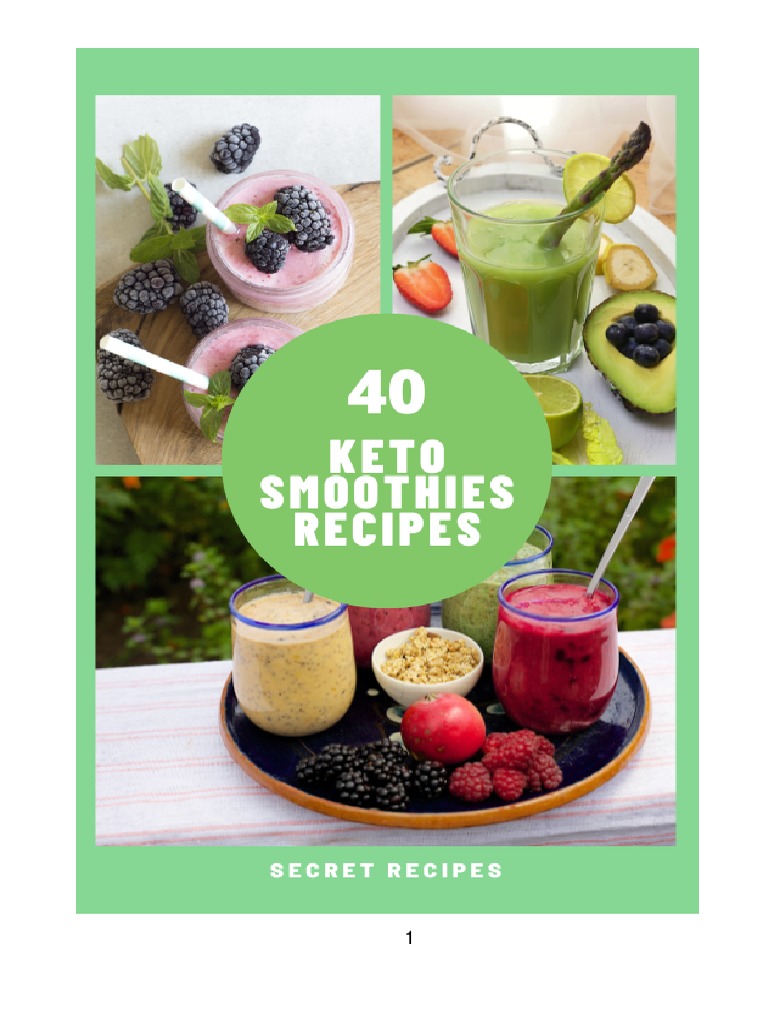 40 Keto Smoothies Recipes | PDF | Smoothie | Low Carbohydrate Diet