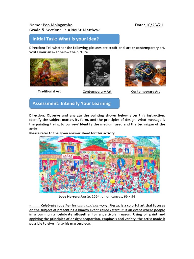 Contemporary and traditional art pdf paintings