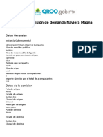 Elaboracion y Revision de Demanda Naviera Magna SA de CV