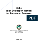 Idaho Risk Evaluation Manual For Petroleum Releases 2018