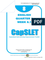 English Quarter 1 WEEK 8.1: Capsulized Self-Learning Empowerment Toolkit