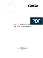 Compugen Pci Hardware Manual and Driver Installation Guide: P/N: 0045511 Reorder #: Mkt-Hwm-Cgpci02 0512