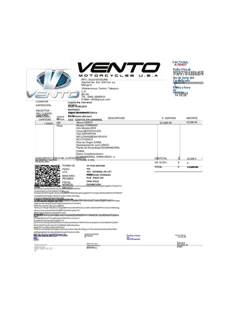 Factura motocicleta 40cc pdf contabilidad