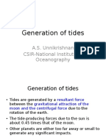 Generation and Theories of Ocean Tides
