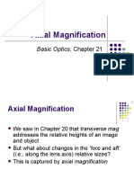 Axial Magnification: Basic Optics, Chapter 21