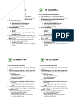 Instruksi Pasca Cabut Gigi RS MEDISTRA