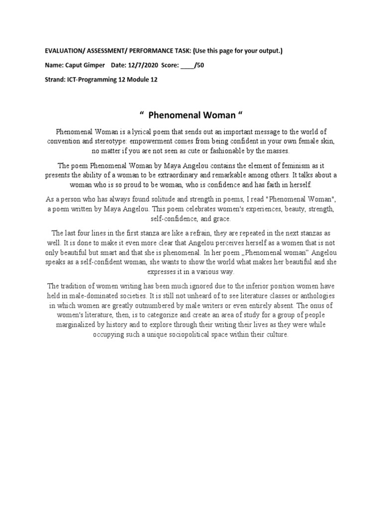 Feminist Criticism Module 12 PDF