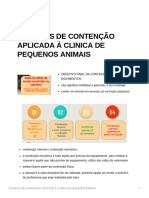 Tecnicas de Conteno Aplicada Clinica de Pequenos Animais