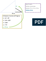 Perímetro: 84 CM: Por Lo Tanto: Perímetro: Suma de Lados Perímetro: 37 CM + 12 CM + 35 CM