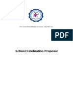 School Celebration Proposal: Pikit Montessori Educational Center, Inc