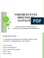 08 - Variables en El Proceso de Flotación