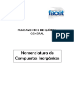 Nomenclatura compuestos inorgánicos