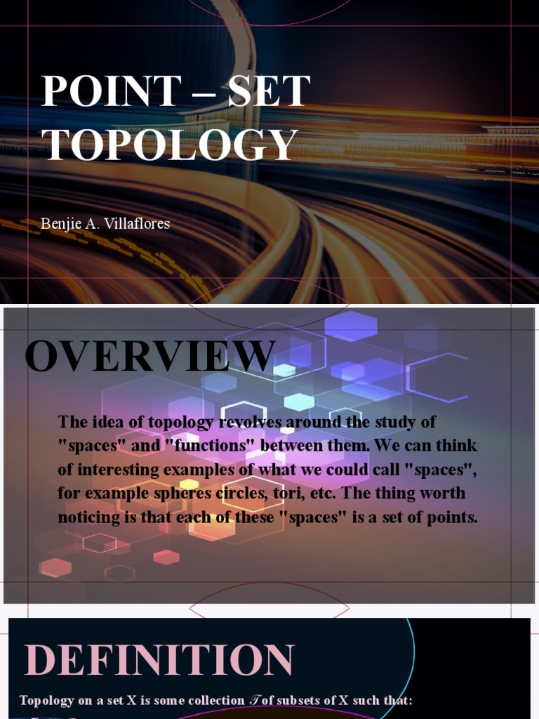 Topology Report PDF Basis (Linear Algebra) Topology