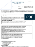 Course Title: Deep Learning and Artificial Intelligence Credit Units: 4 Course Code