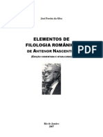 Filologia Românica de Antenor Nascentes