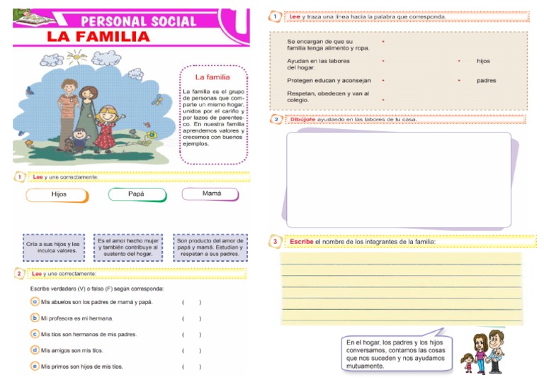 Ficha La Familia | PDF