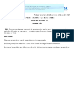 clase del 29 de marzo al 02 de abril ciencias  año  2021