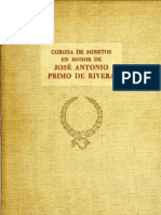  Corona de Sonetos en Honor de Jose Antonio Primo de Rivera