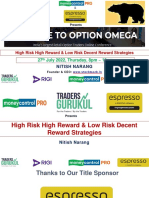 Presents: High Risk High Reward & Low Risk Decent Reward Strategies