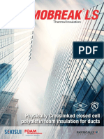 Physically Crosslinked Closed Cell Polyolefin Foam Insulation For Ducts