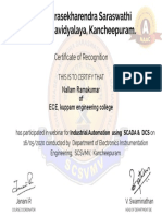 Certificate For Nallam Ramakumar For