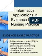 Informatics Applications in Evidence-Based Nursing Practice