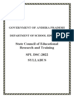 State Council of Educational Research and Training SPL DSC-2022 Syllabus