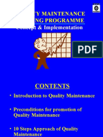Quality Maintenance Training Programme: Concept & Implementation