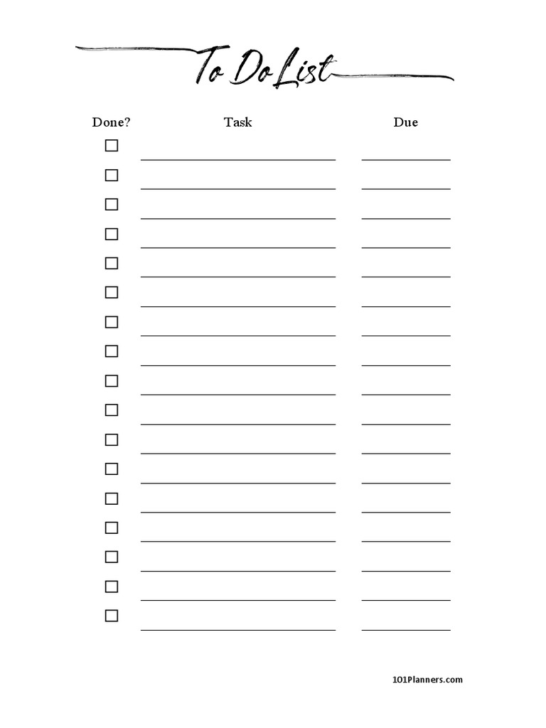 To-do-list-with-due-date | PDF