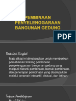 Pembinaan Penyelenggaraan Bangunan Gedung