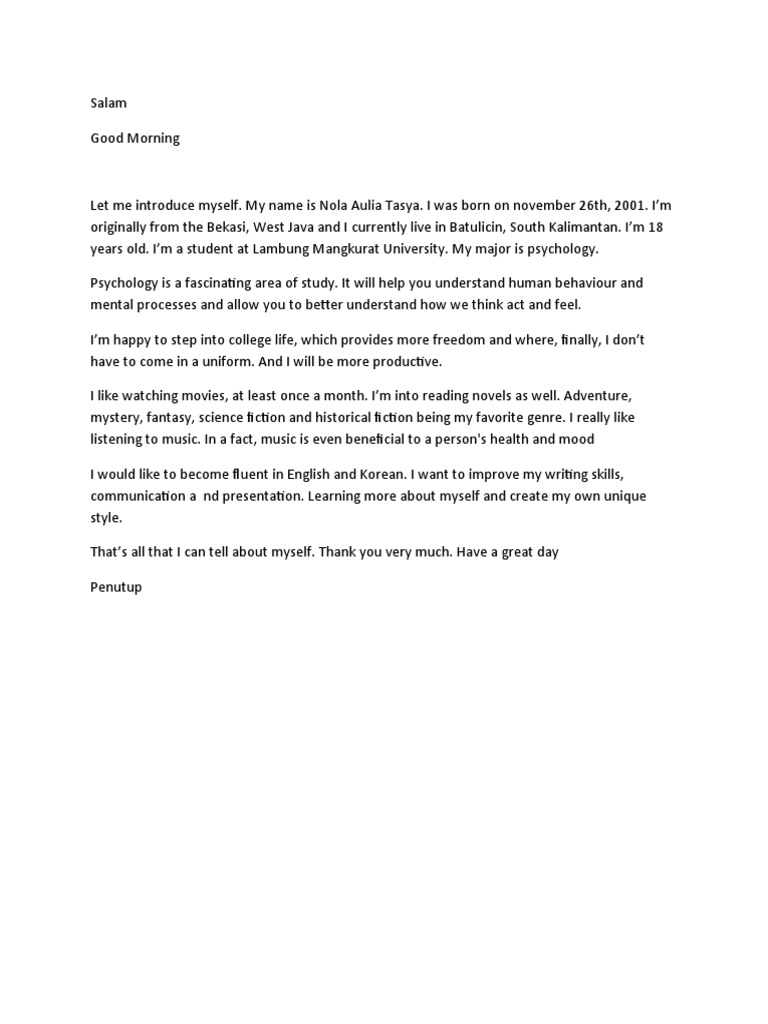 A BRIEF INTRODUCTION TO MYSELF visual data 4