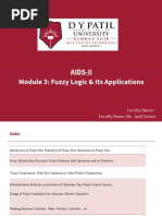 BE - IT - AIDS - II - Module1 - W 2 - Fuzzy Logic and Its Application