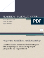 Klasifikasi Makhluk Hidup