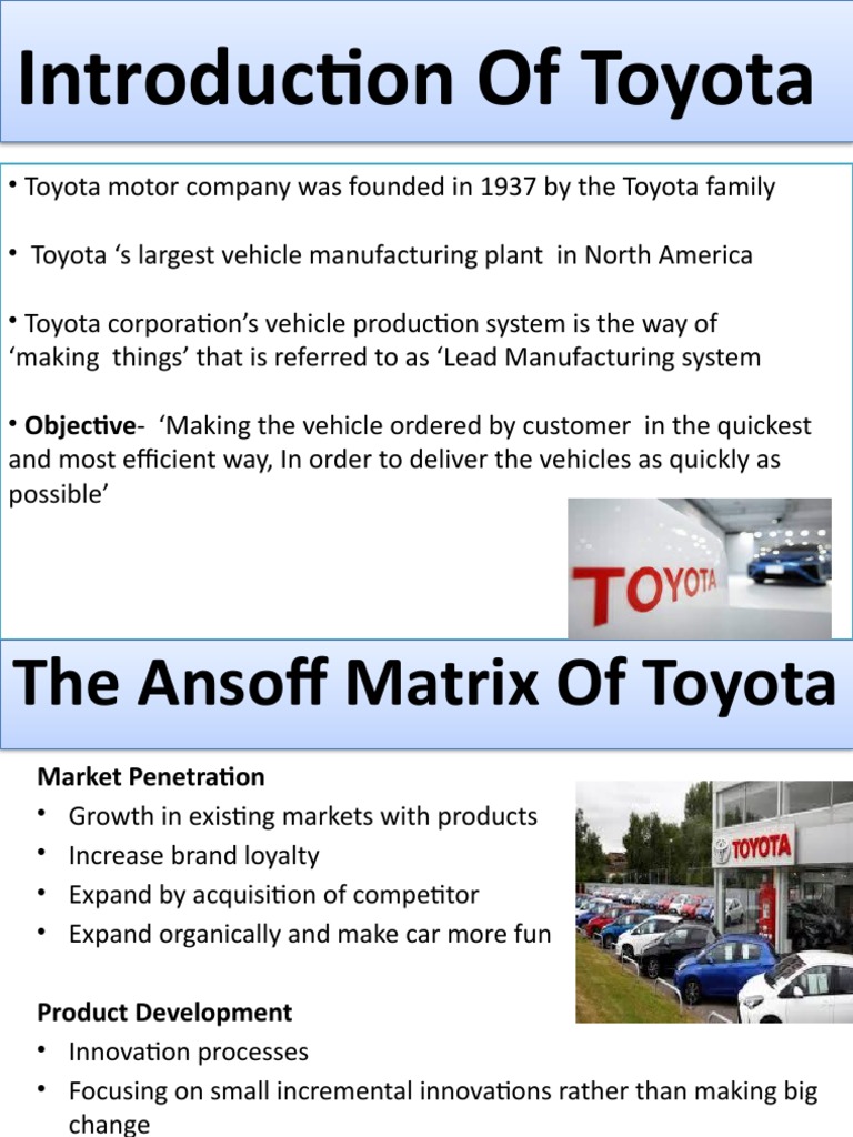 Introduction of toyota pdf