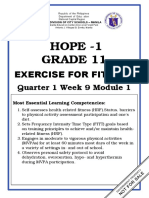 Hope - 1 Grade 11: Exercise For Fitness