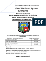 Informe Bioseguridad, Reconocimiento de Materiales y Equipos de Laboratorio de Quimica General