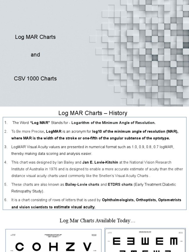 A comprehensive guide to logmar visual acuity charts pdf vision