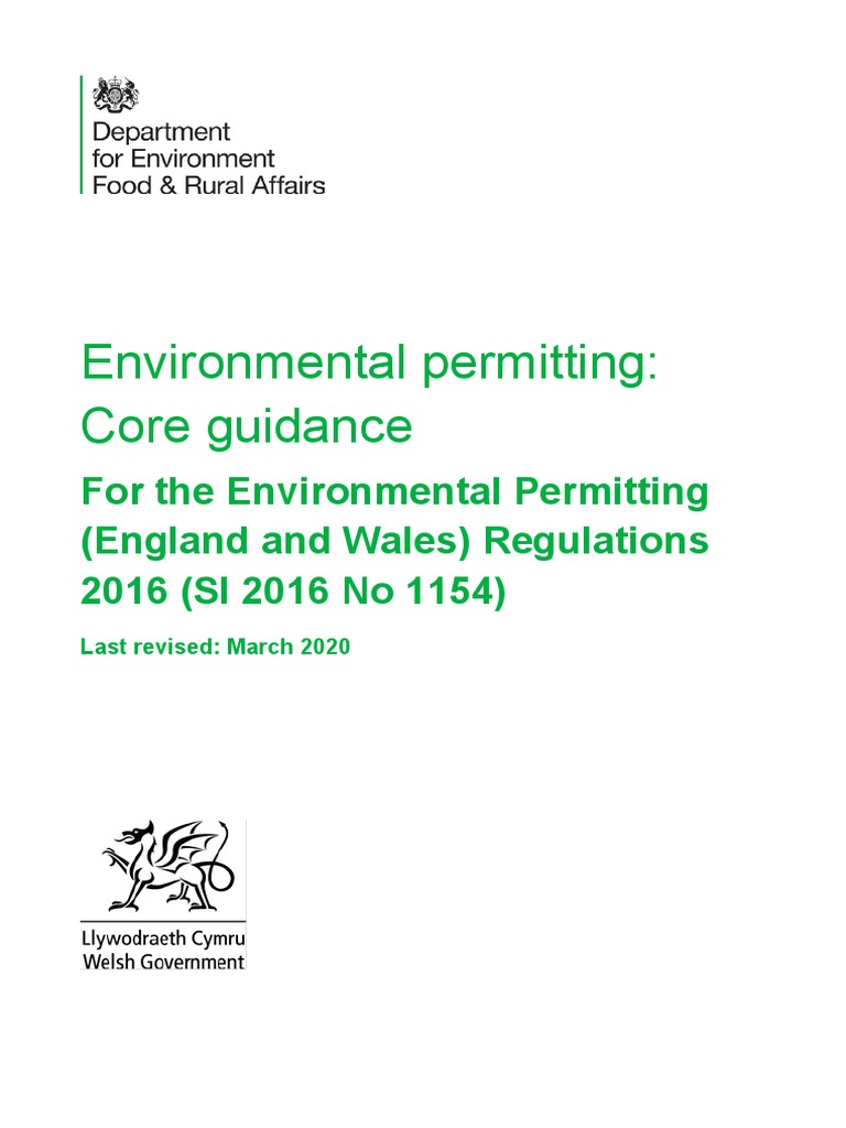 Environmental Permitting Regulations Schedule 23