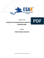 Logística de Transportes e Gestão de Logística Internaciona