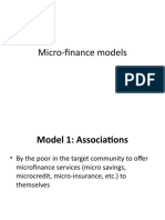 Micro-Finance Models - Used in World