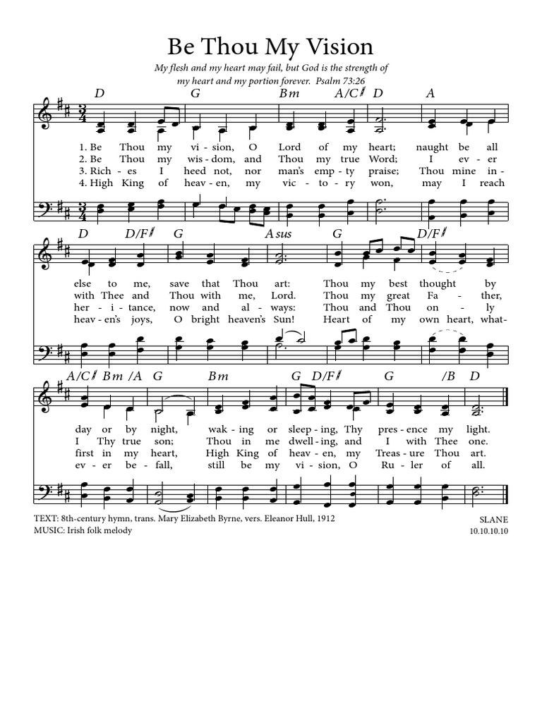 Exciting Be Thou My Vision Pdf Pictures