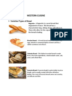 Varieties of Bread