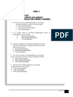 Pre-Assessment: Week 3 ACTIVITY 3-What's Your Opinion? Instruction: Encircle The Correct Answer