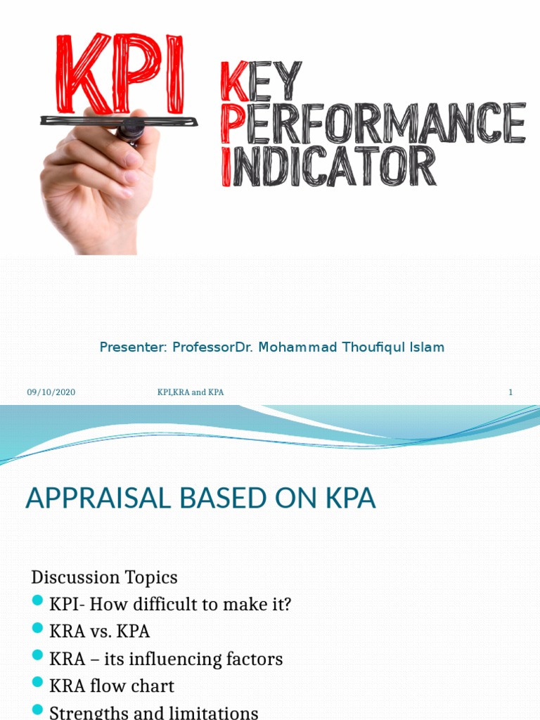 KRA_KPA_KPI_PROF_THOUFIQ.pptx PDF Performance Indicator Business