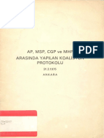 Adalet Partisi, Milli Selamet Partisi, Cumhuriyetçi Güven Partisi Ve Milliyetçi Hareket Partisi Arasında Yapılan Koalisyon Protokolu Ankara 31.3.1975