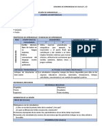 SESIÓN DE APRENDIZAJE 1° - 2° - Multigrado