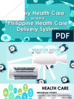 Lesson 3 Primary Health Care and The Philippine Health Care Delivery System 1