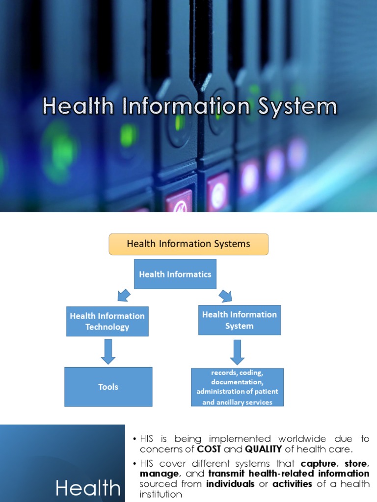 Overview of Health Information Systems | PDF | Health Informatics ...